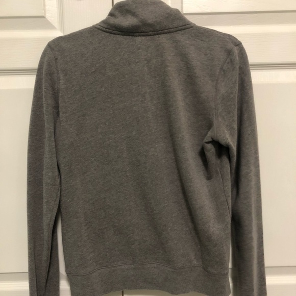 VS PINK Quarter Zip Grey Sweatshirt - Picture 5 of 8